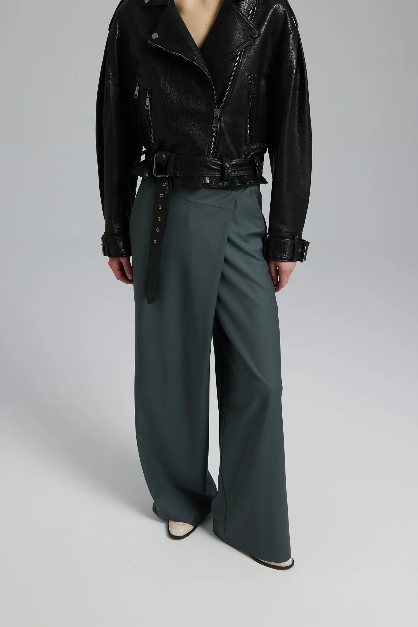 Spodnie Aliadi Stalowy