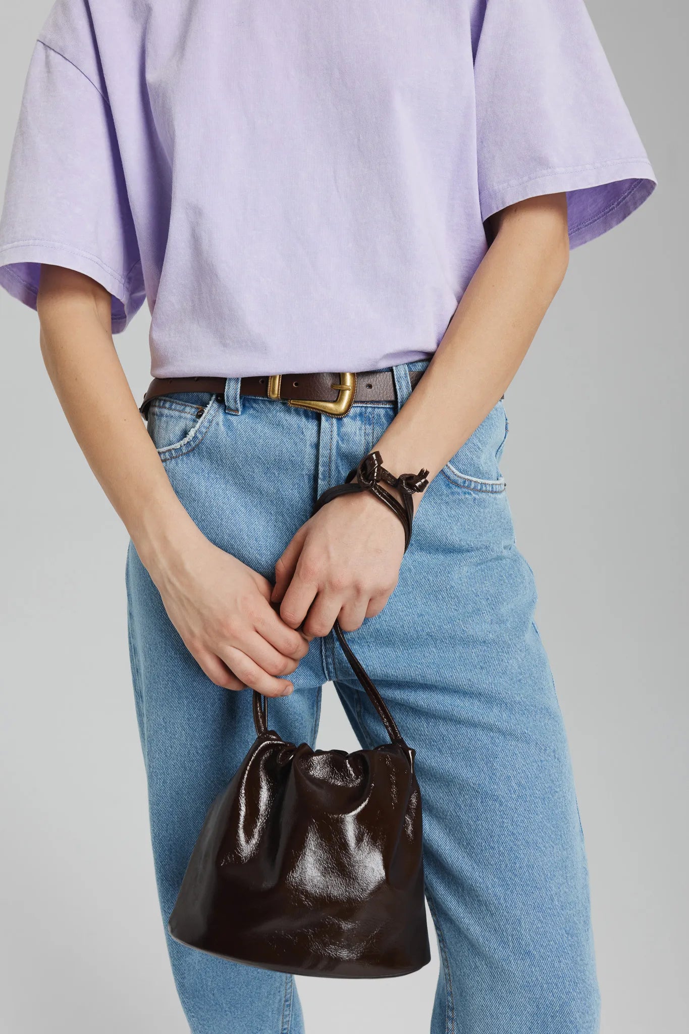 Torebka Nanufara Naplak Czekoladowy