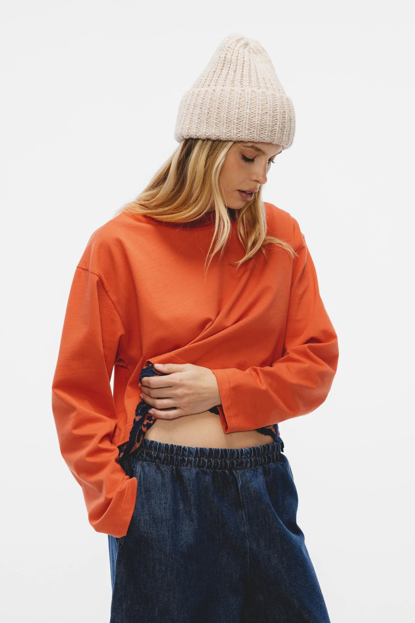 Spodnie Sora Granatowy